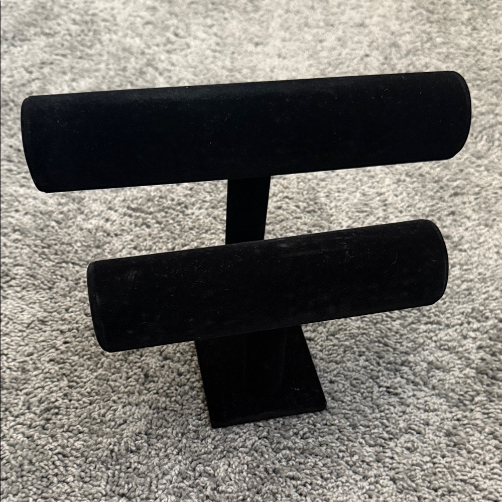 Black Velvet Jewelry Display Stand - Picture 2 of 6